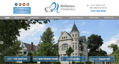 Desktop Screenshot of mcnamaraorthodontics.com