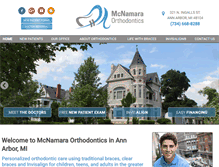 Tablet Screenshot of mcnamaraorthodontics.com